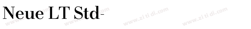 Neue LT Std字体转换